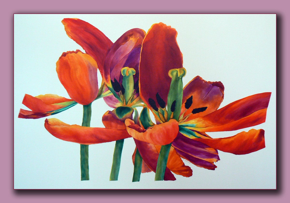 Silk painting artwork 2