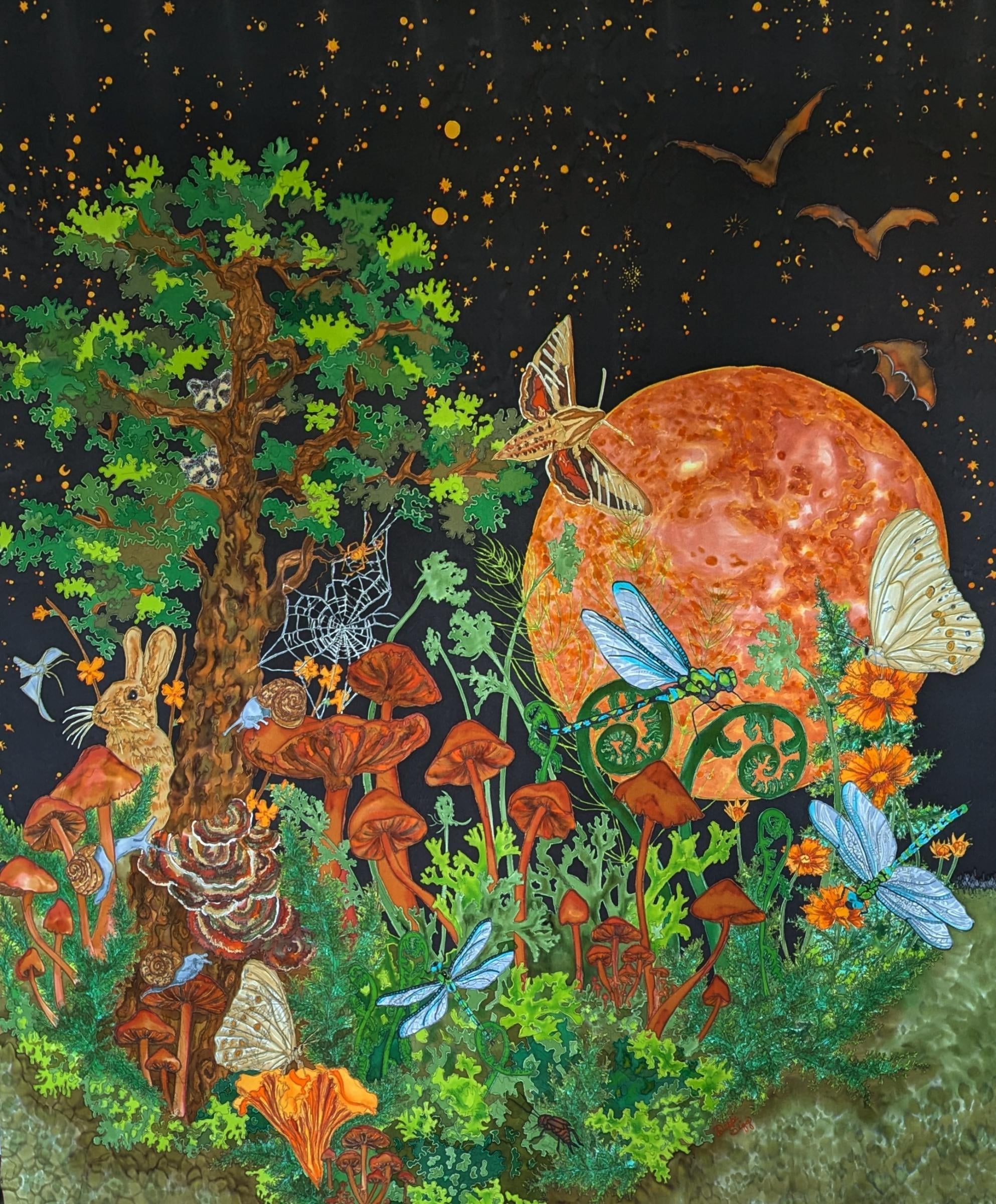Silk painting artwork 2
